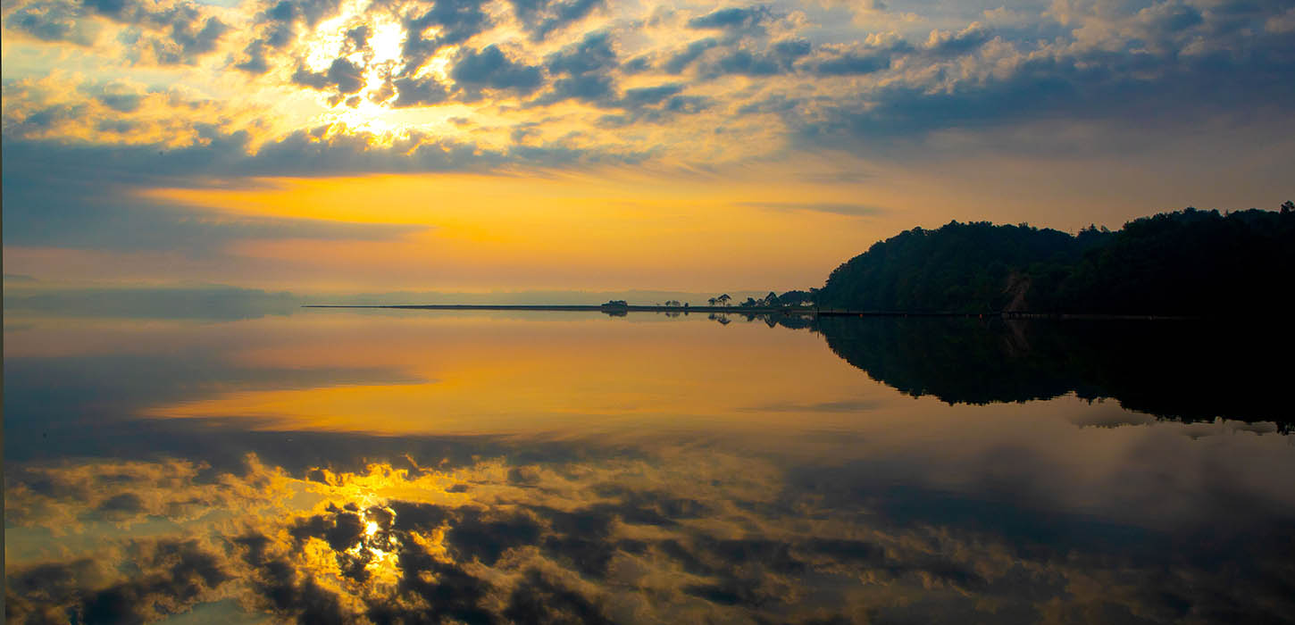 Solnedgang over Vejle Fjord