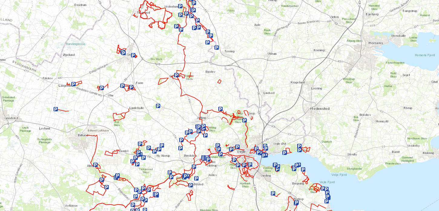 Vandreruter i Vejle Kommune