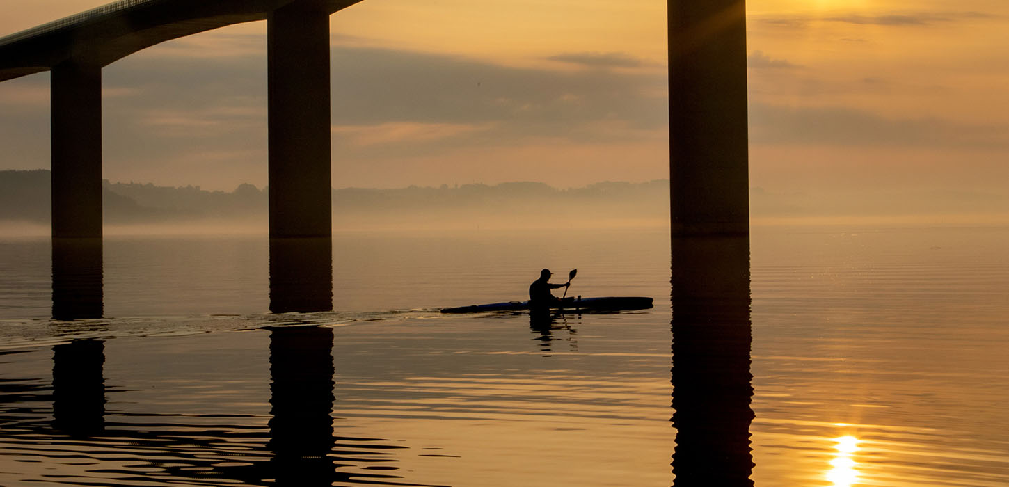 På sejltur i Vejle Ådal