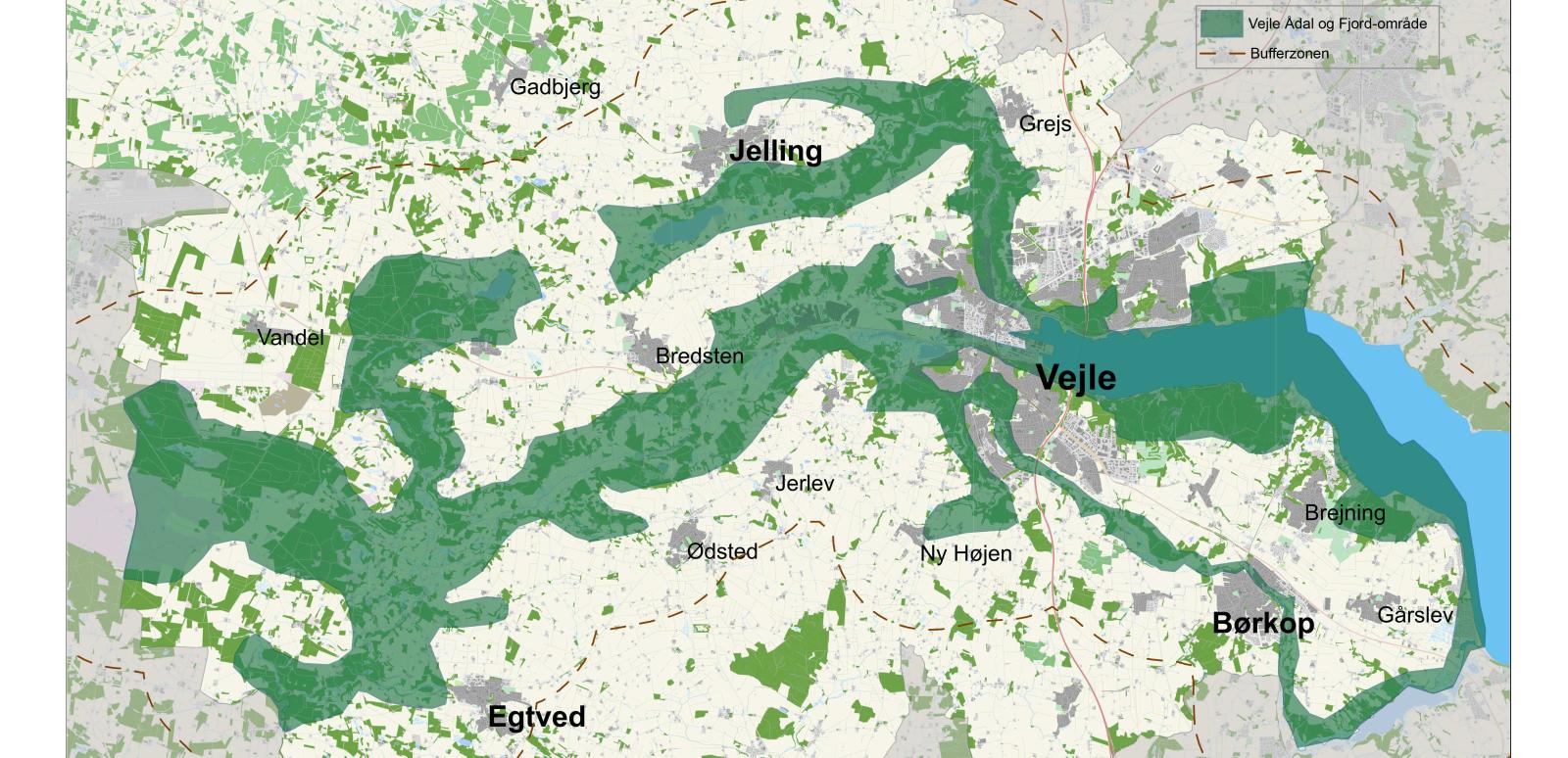 Udviklingsområde, Veje Ådal & Fjord